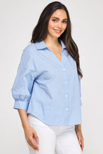 Load image into Gallery viewer, Crop Fit Collar Button Down Shirt
