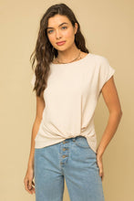 Load image into Gallery viewer, Front Knot Short Sleeve Top
