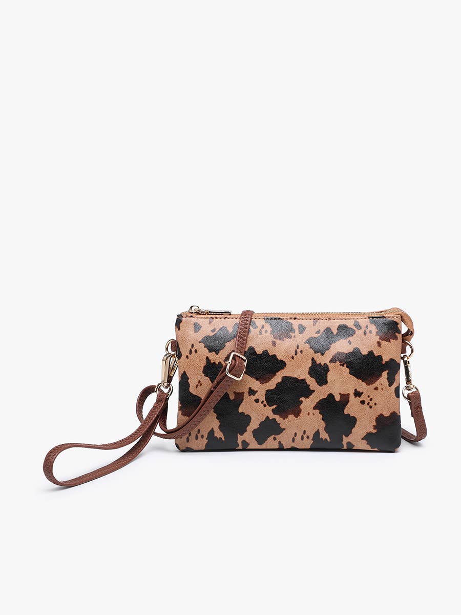 Riley Monogrammable 3 Compartment Crossbody/Wristlet