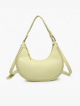 Load image into Gallery viewer, Aria Whipstitch Crescent Shoulder Bag
