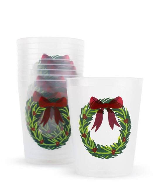 Wreath Party Cups