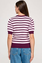 Load image into Gallery viewer, Scalloped Neck Puff Sleeve Short Sleeve Top
