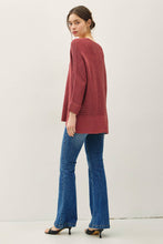Load image into Gallery viewer, Dolman Sleeve Rolled Cuff Sweater
