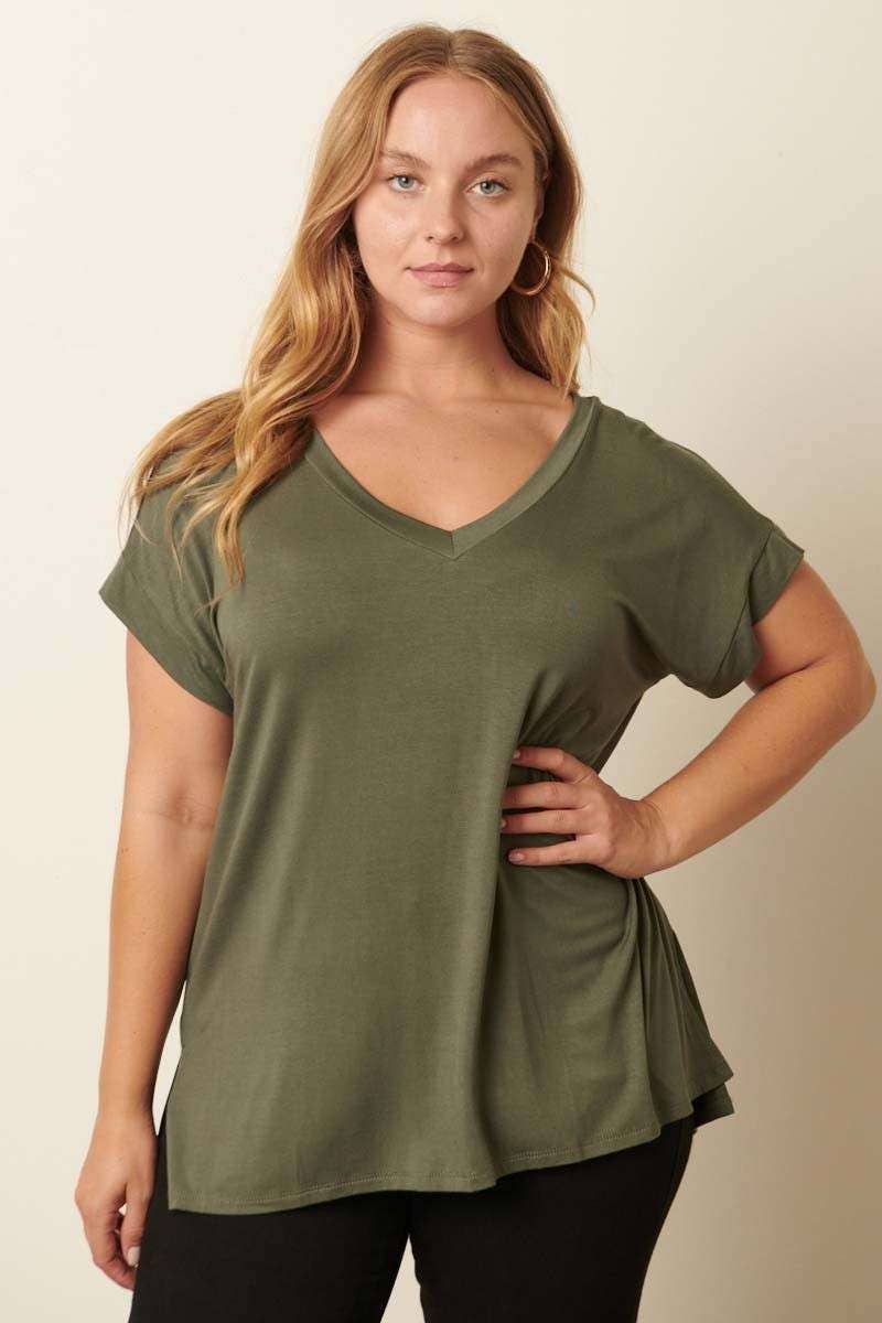 Bamboo V Neck Top