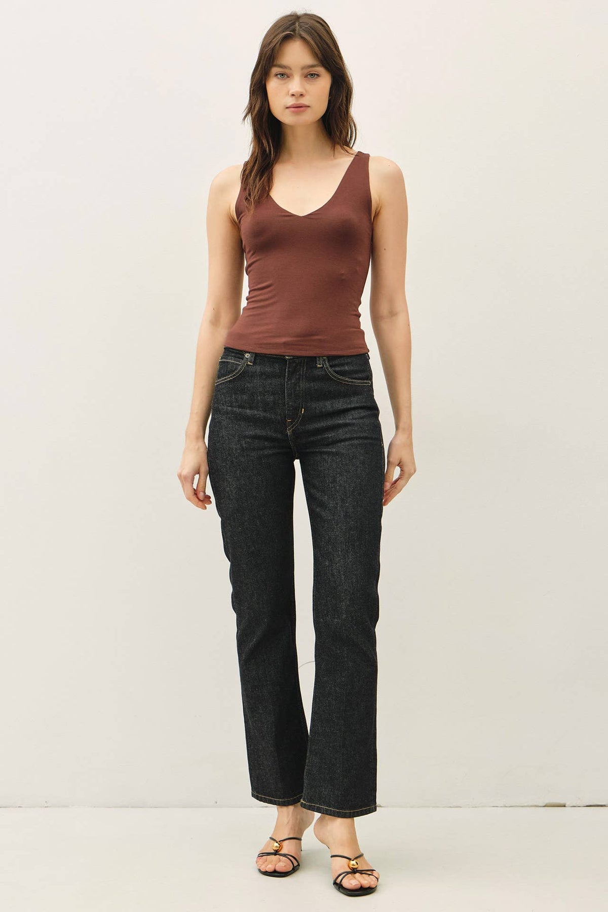 Basic Front & Back V-Neck Tank