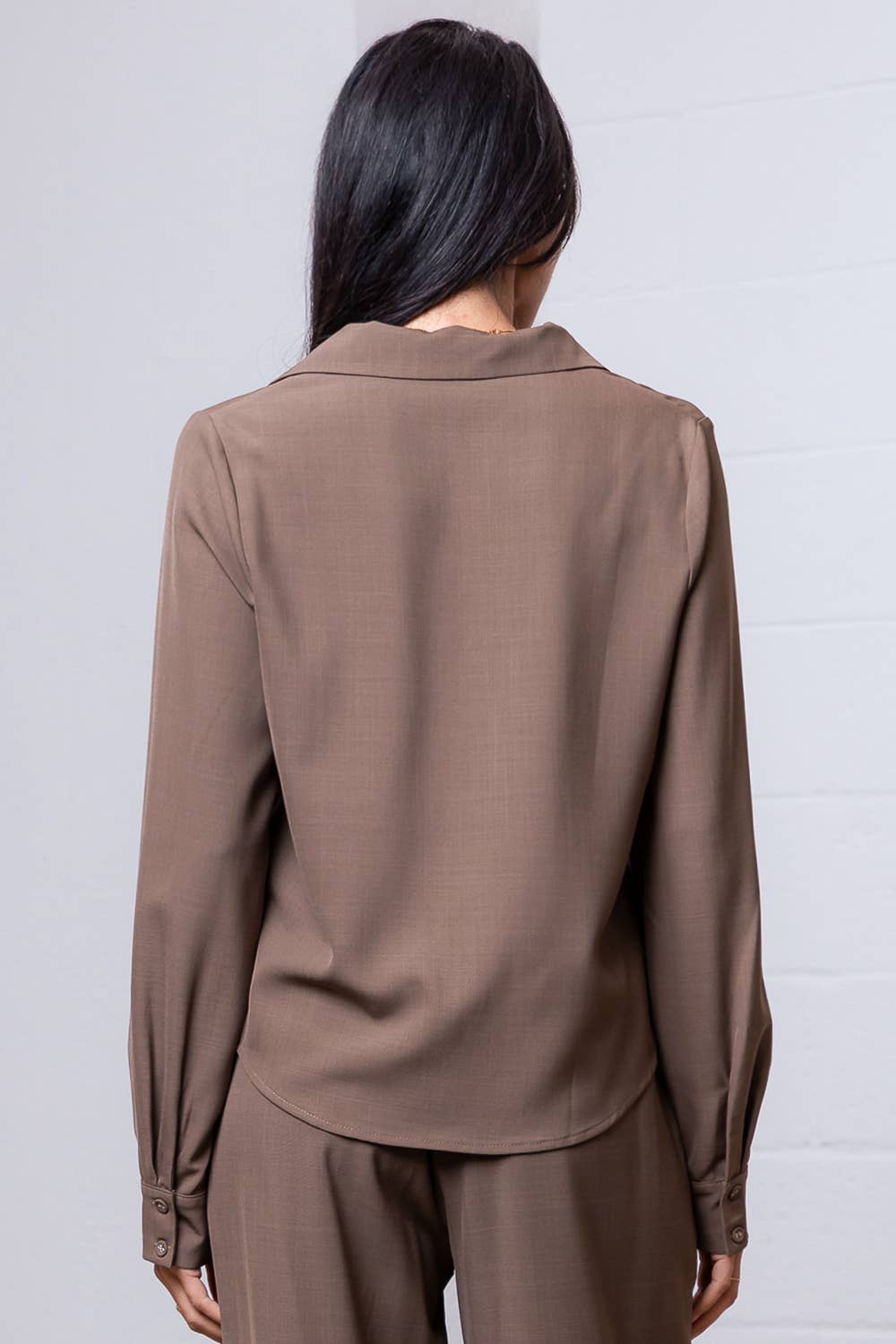 V-neck blouse