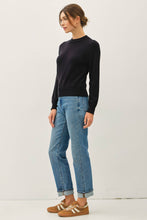 Load image into Gallery viewer, Ribbed Neck Cropped Length Sweater
