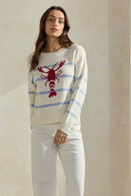 Load image into Gallery viewer, Striped Lobster Sweater
