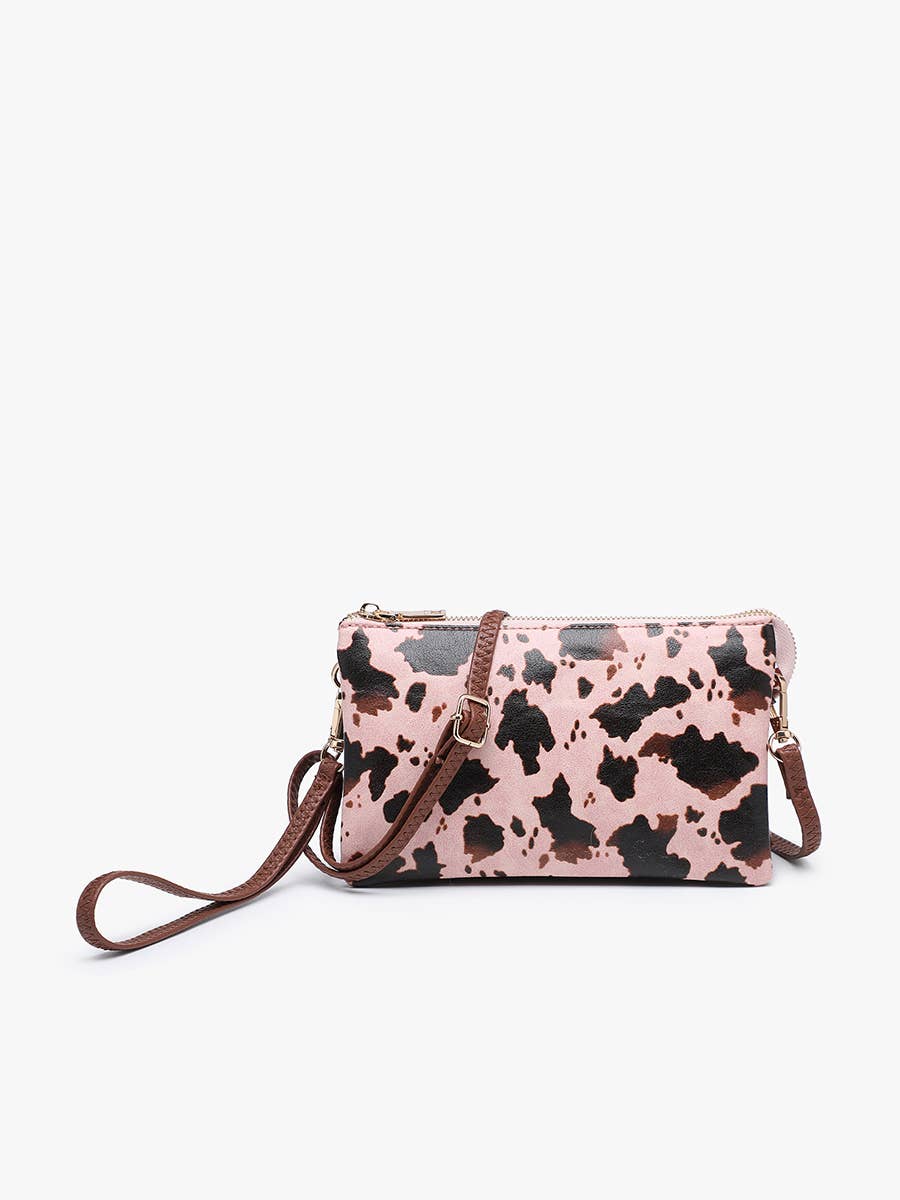 Riley Monogrammable 3 Compartment Crossbody/Wristlet