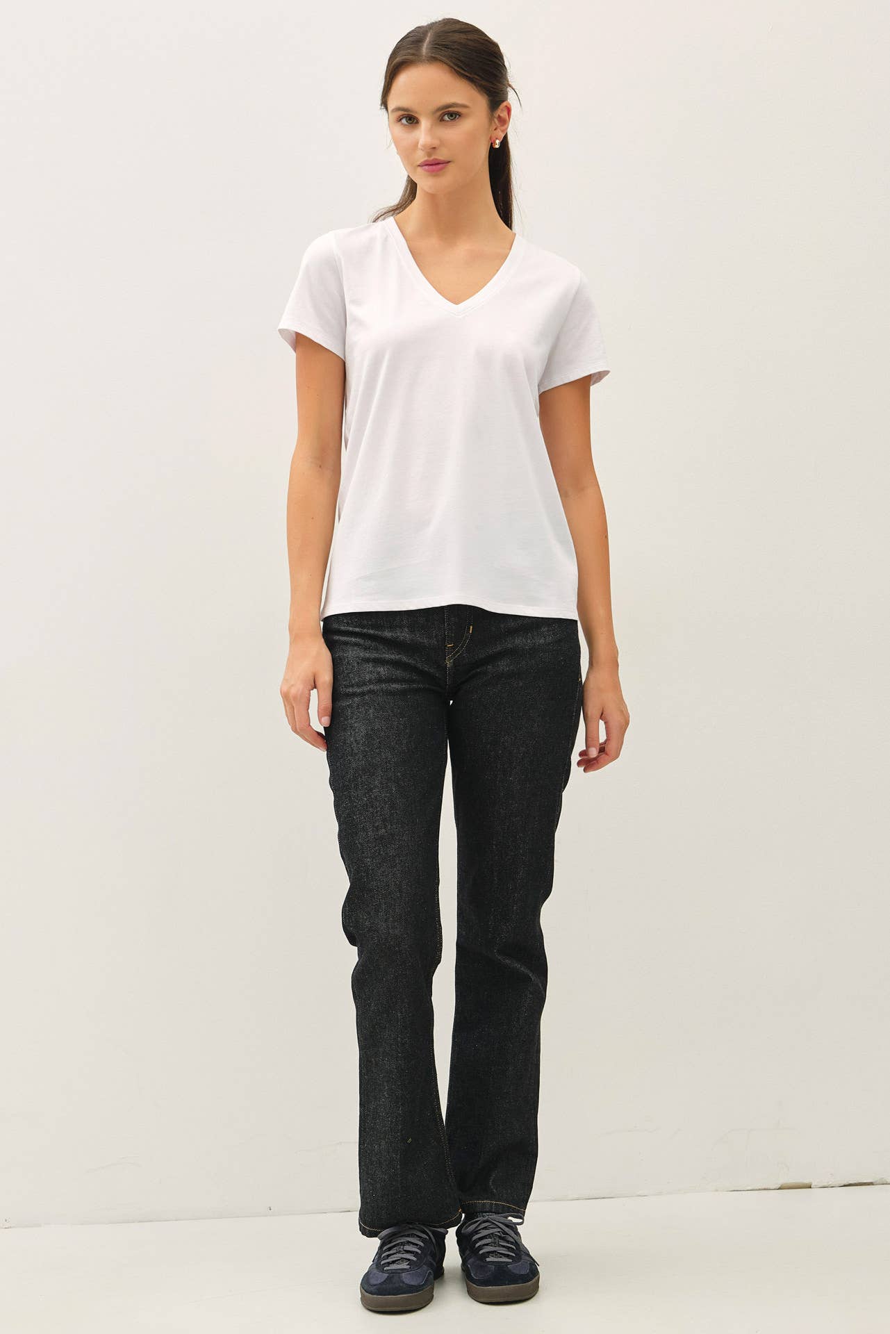 Cotton V-Neck Top