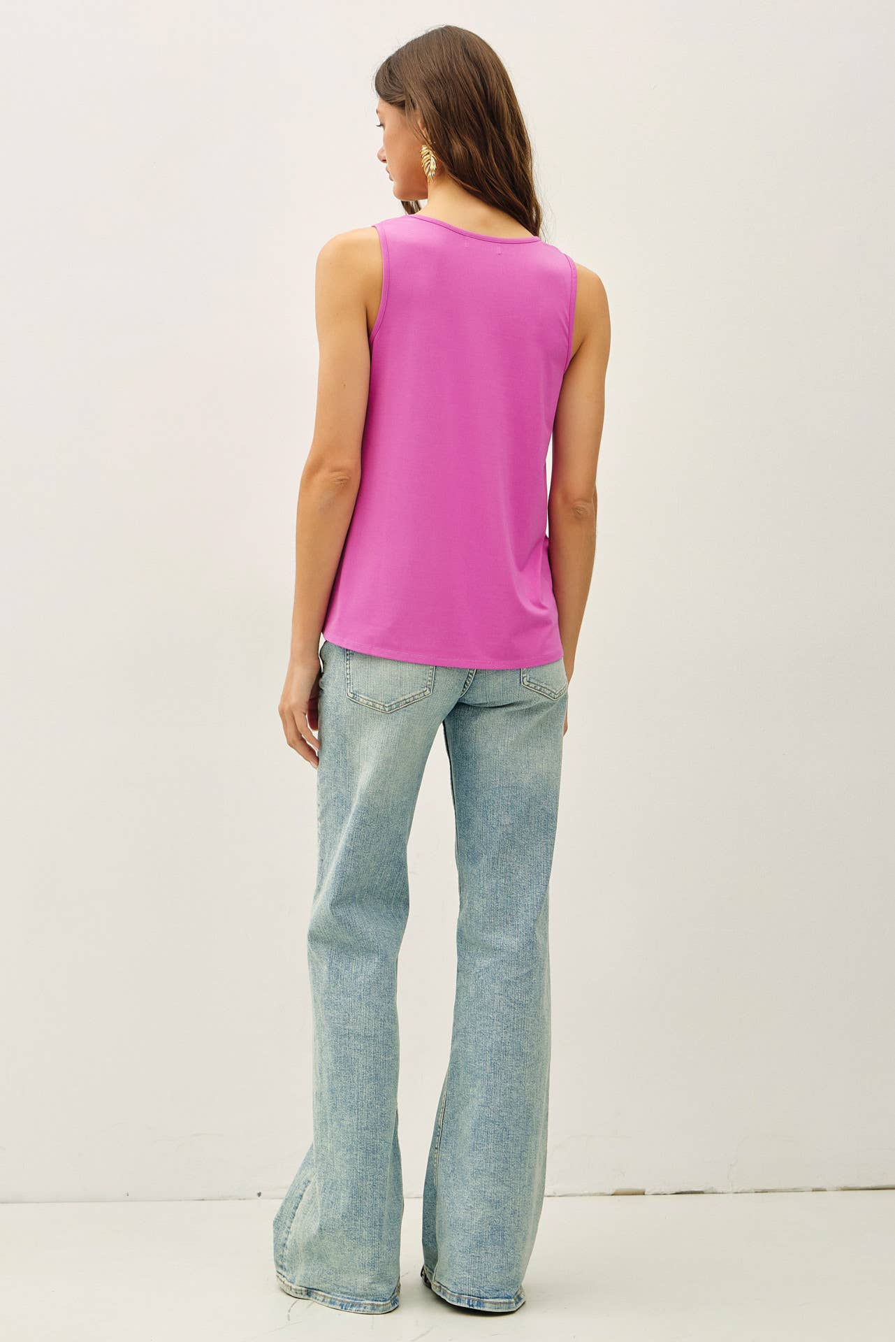 Bamboo Flowy U-Neck Tank Top