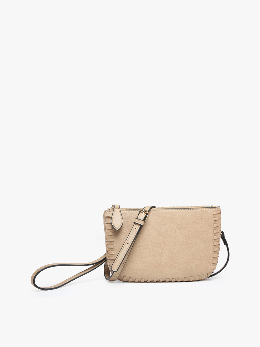 Bonnie Dual Compartment Whipstitch Crossbody