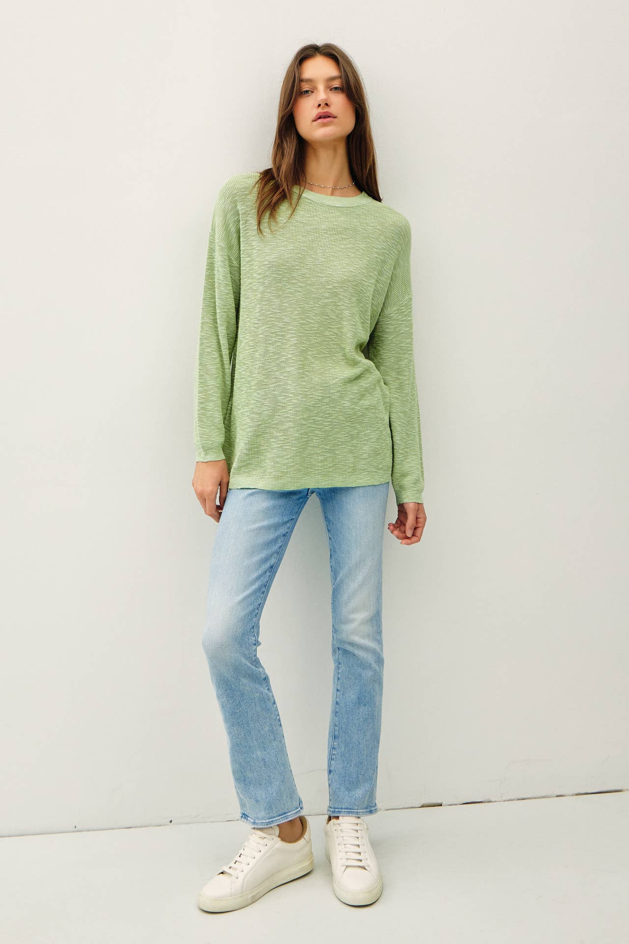 Lightweight Cotton Slub Sweater