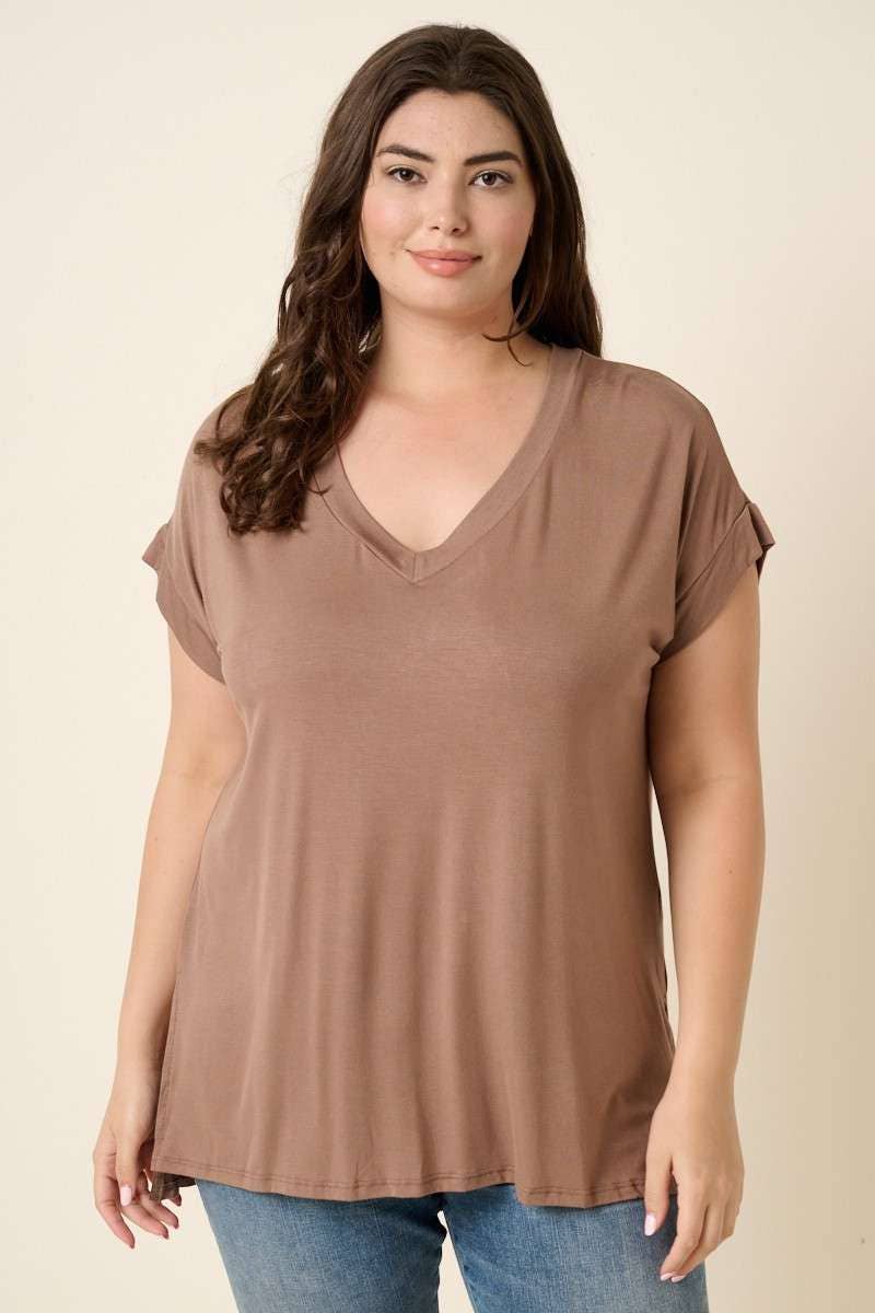 Bamboo V Neck Top