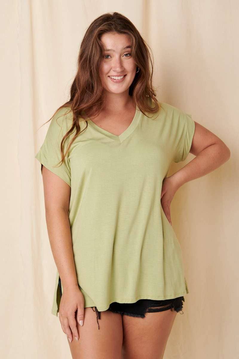 Bamboo V Neck Top