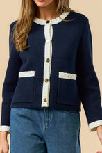 Load image into Gallery viewer, Loop Detail Sleeve Cardigan Top
