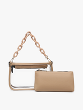 Load image into Gallery viewer, Jessica Clear Crossbody with Chain
