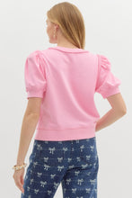 Load image into Gallery viewer, Braided Short Puff Sleeve Top
