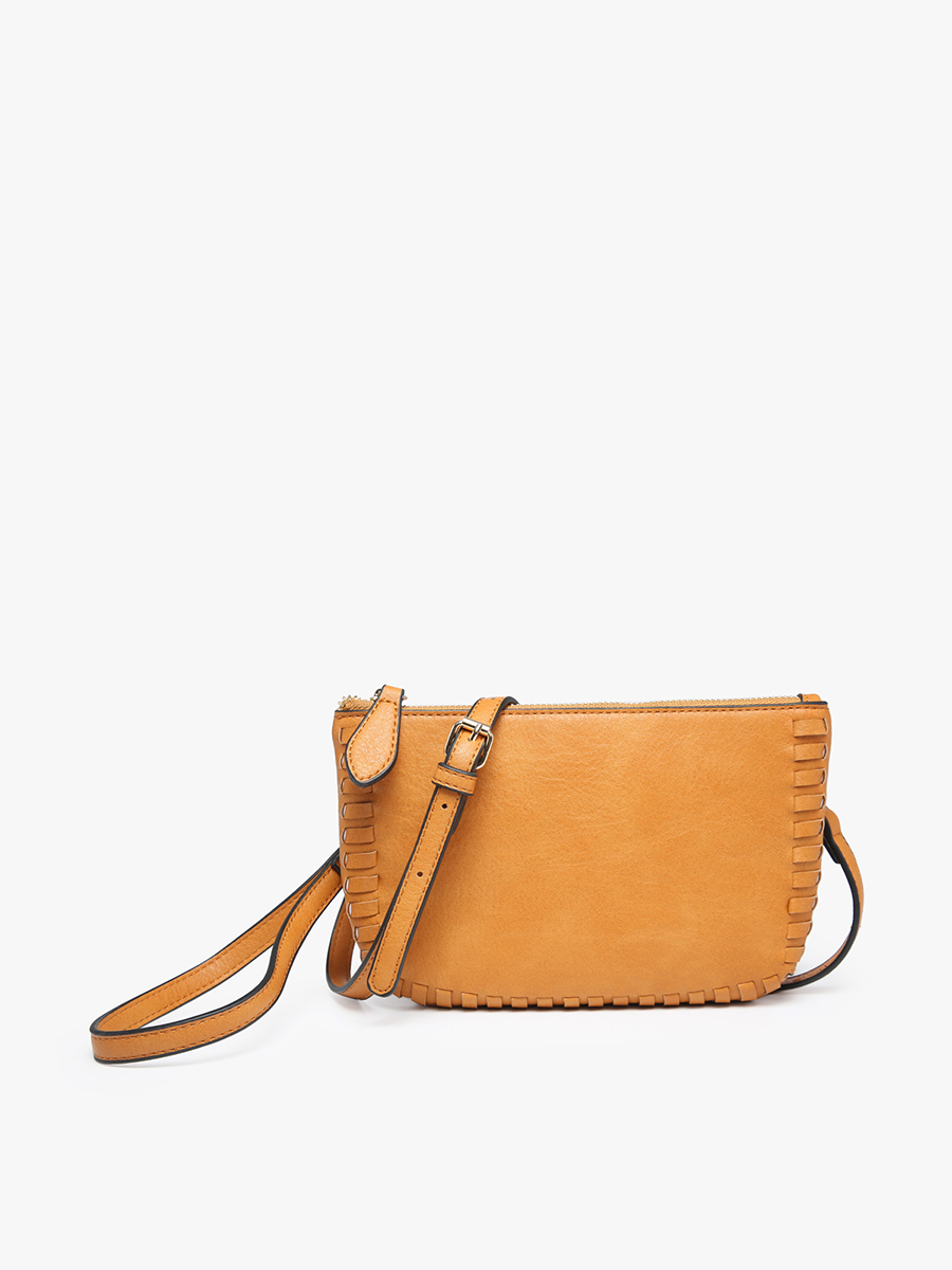 Bonnie Dual Compartment Whipstitch Crossbody