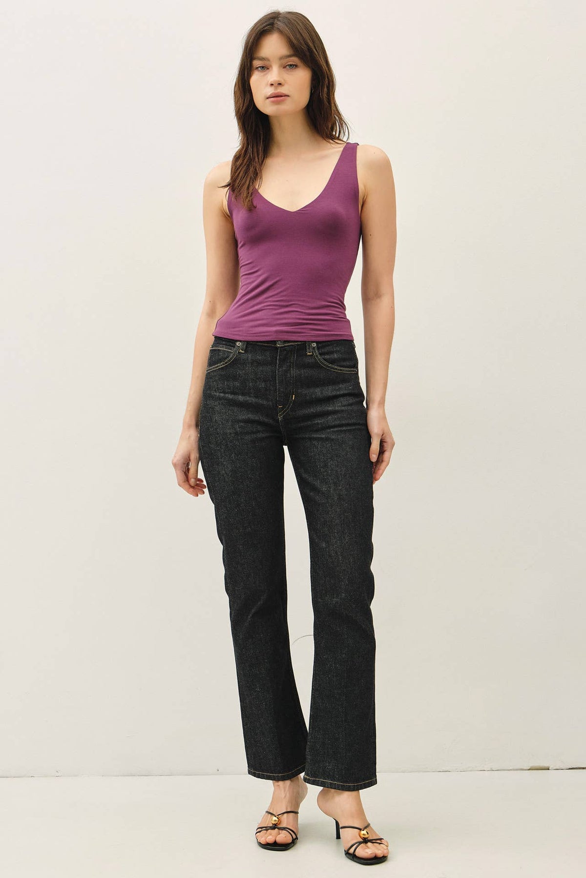 Basic Front & Back V-Neck Tank