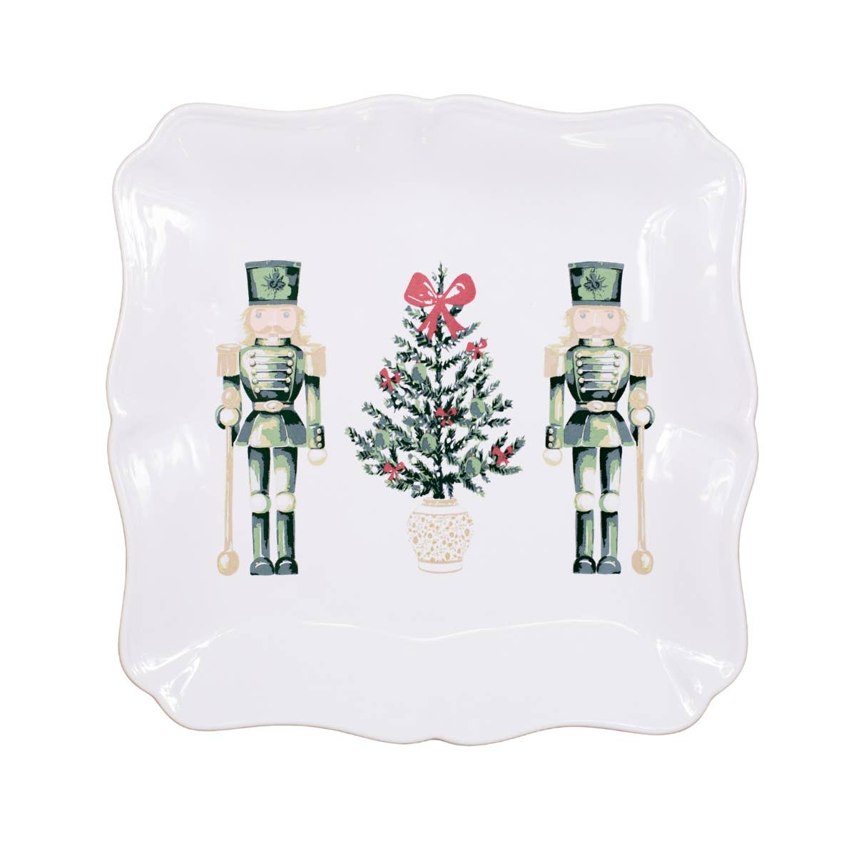 Watercolor Nutcracker Square Platter