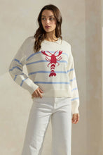 Load image into Gallery viewer, Striped Lobster Sweater
