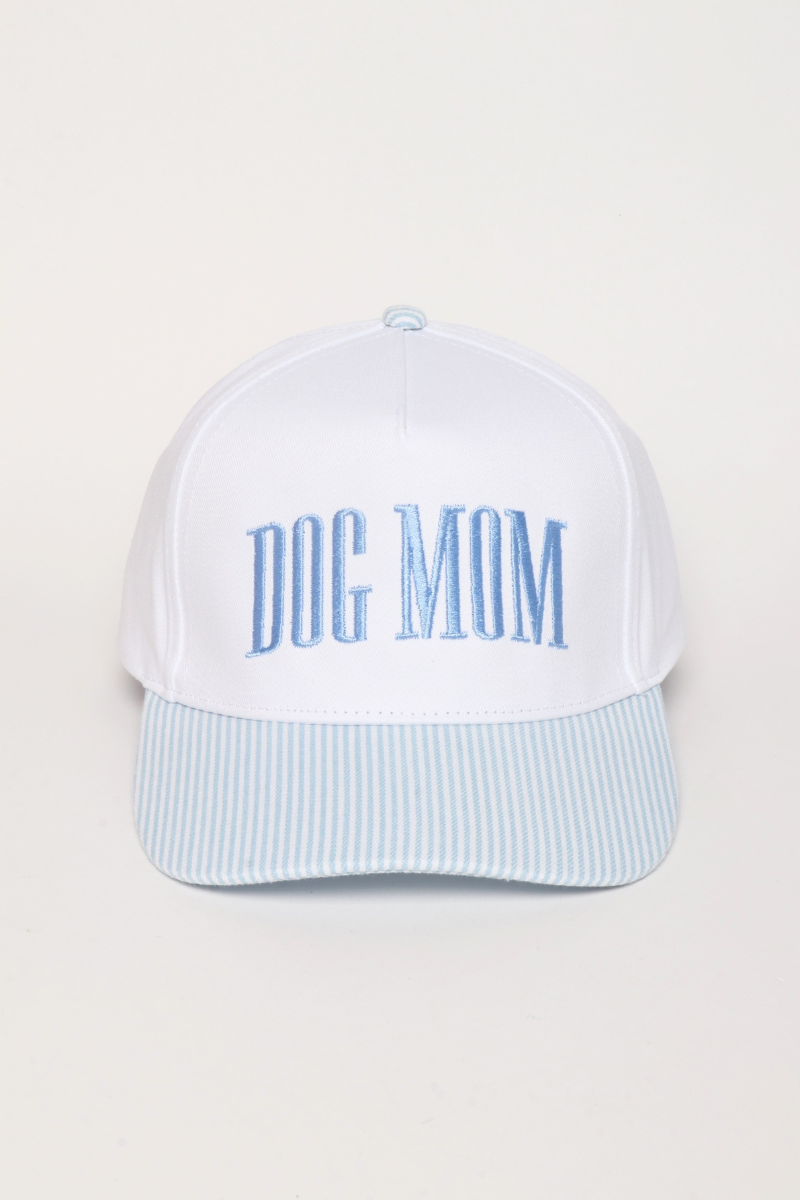 Dog Mom Striped Hat