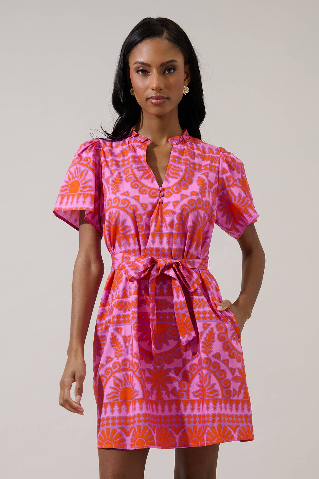 Rental- Sugarlips Tropical Mini Dress