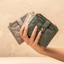 Load image into Gallery viewer, Melody Quilted Zip Top Wallet
