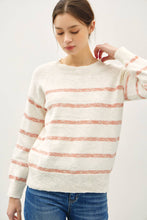 Load image into Gallery viewer, Heathered Striped Sweater
