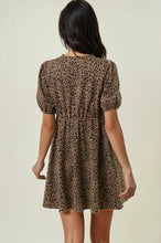 Load image into Gallery viewer, Triple Bow Front Animal Print Dress
