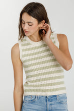 Load image into Gallery viewer, Sleeveless Open Weave Sweater Top
