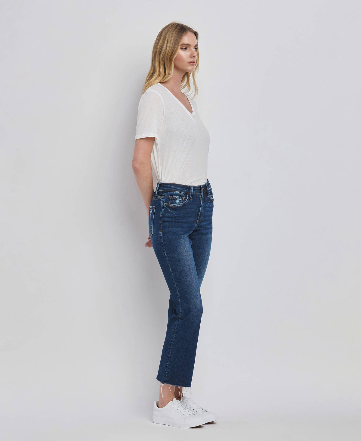 High Rise Ankle Bootcut Jeans
