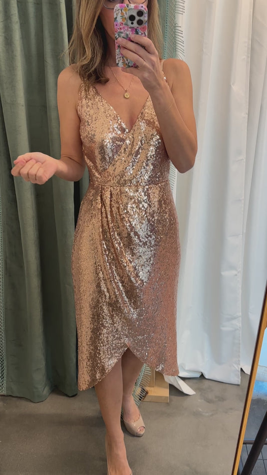 Sequin Strappy Dress