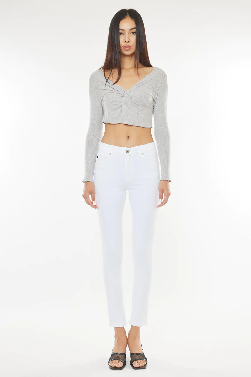 High Rise Ankle Skinny Jeans